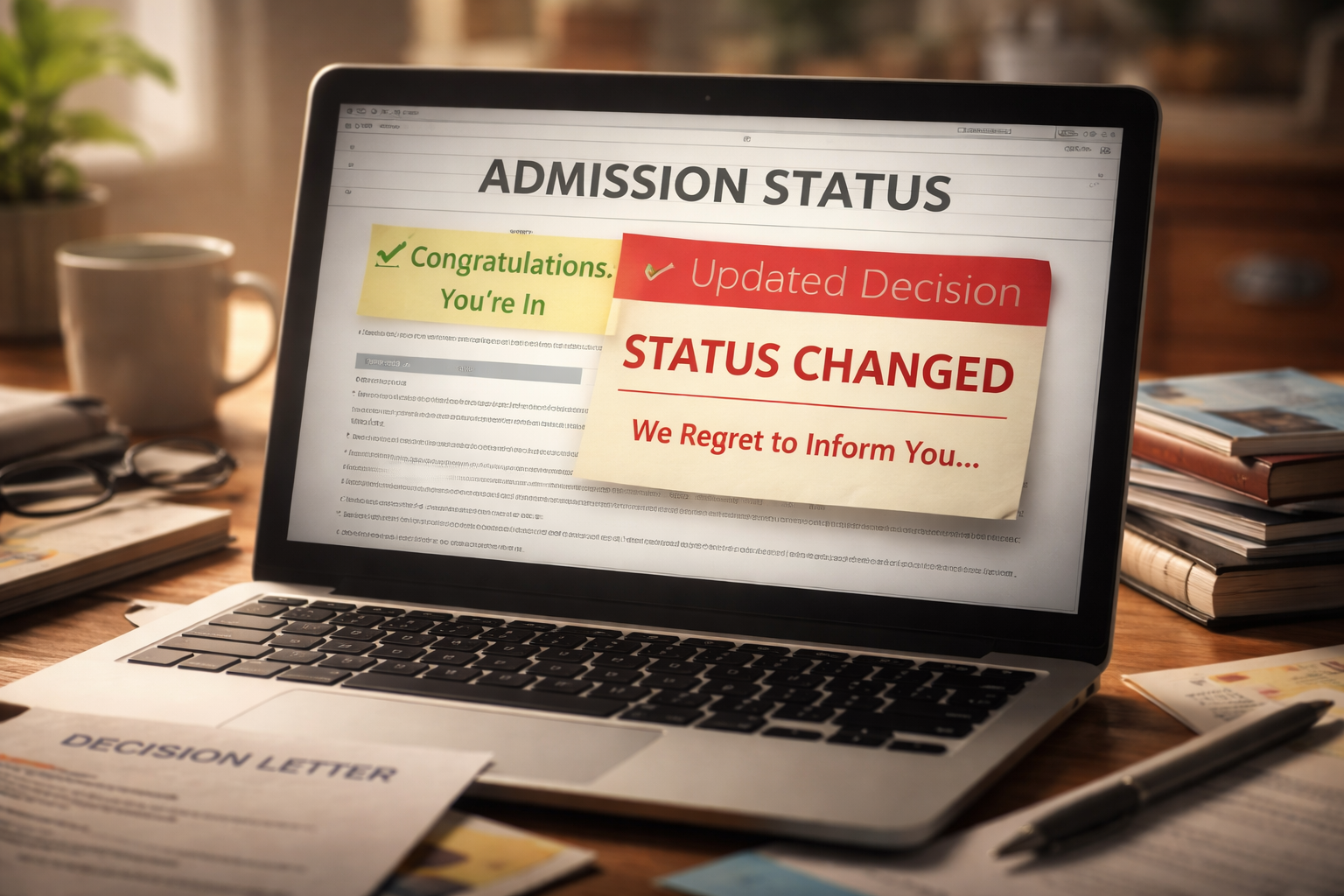 Admission Decision Changed After Release