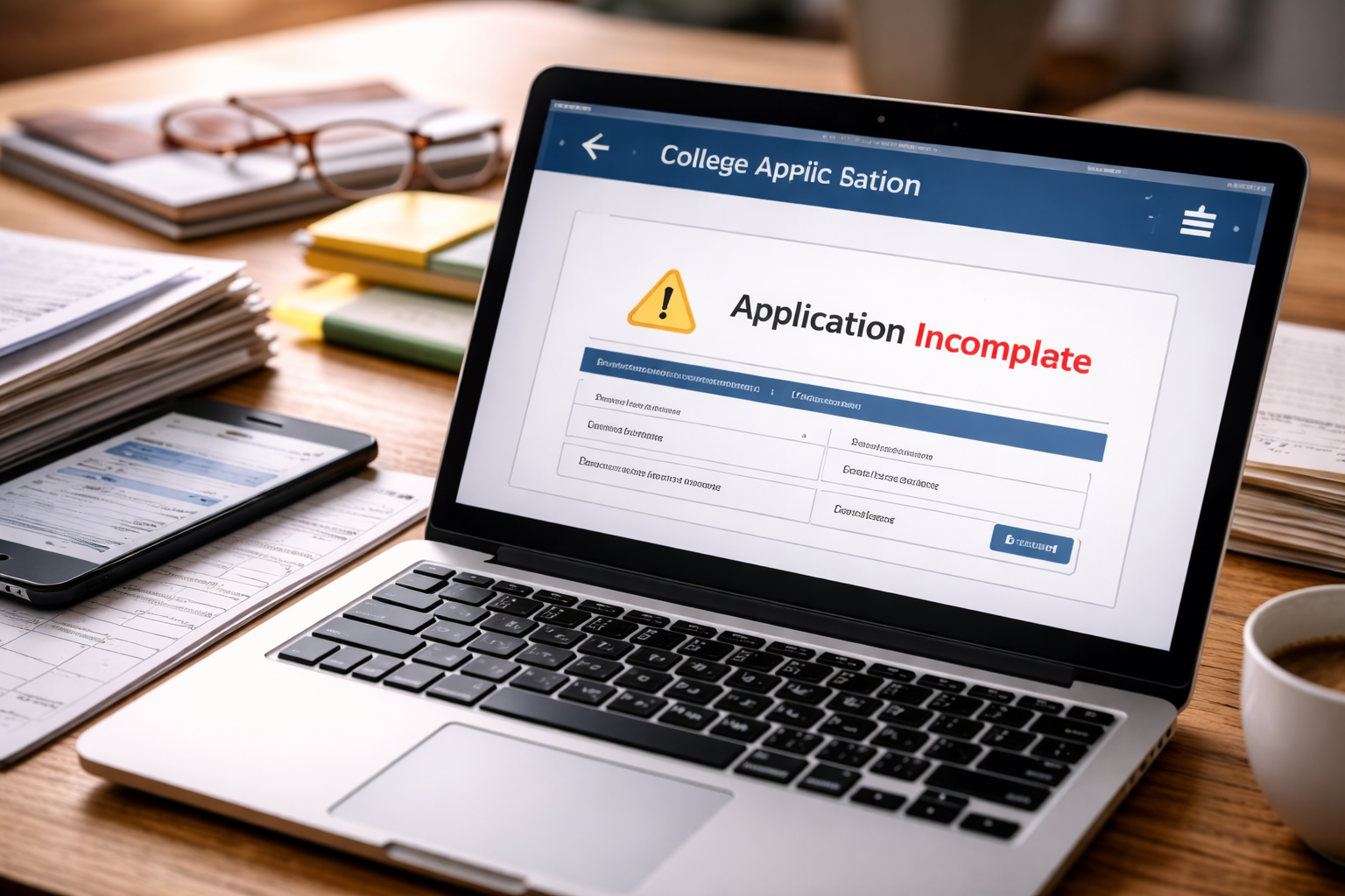 application portal not updating