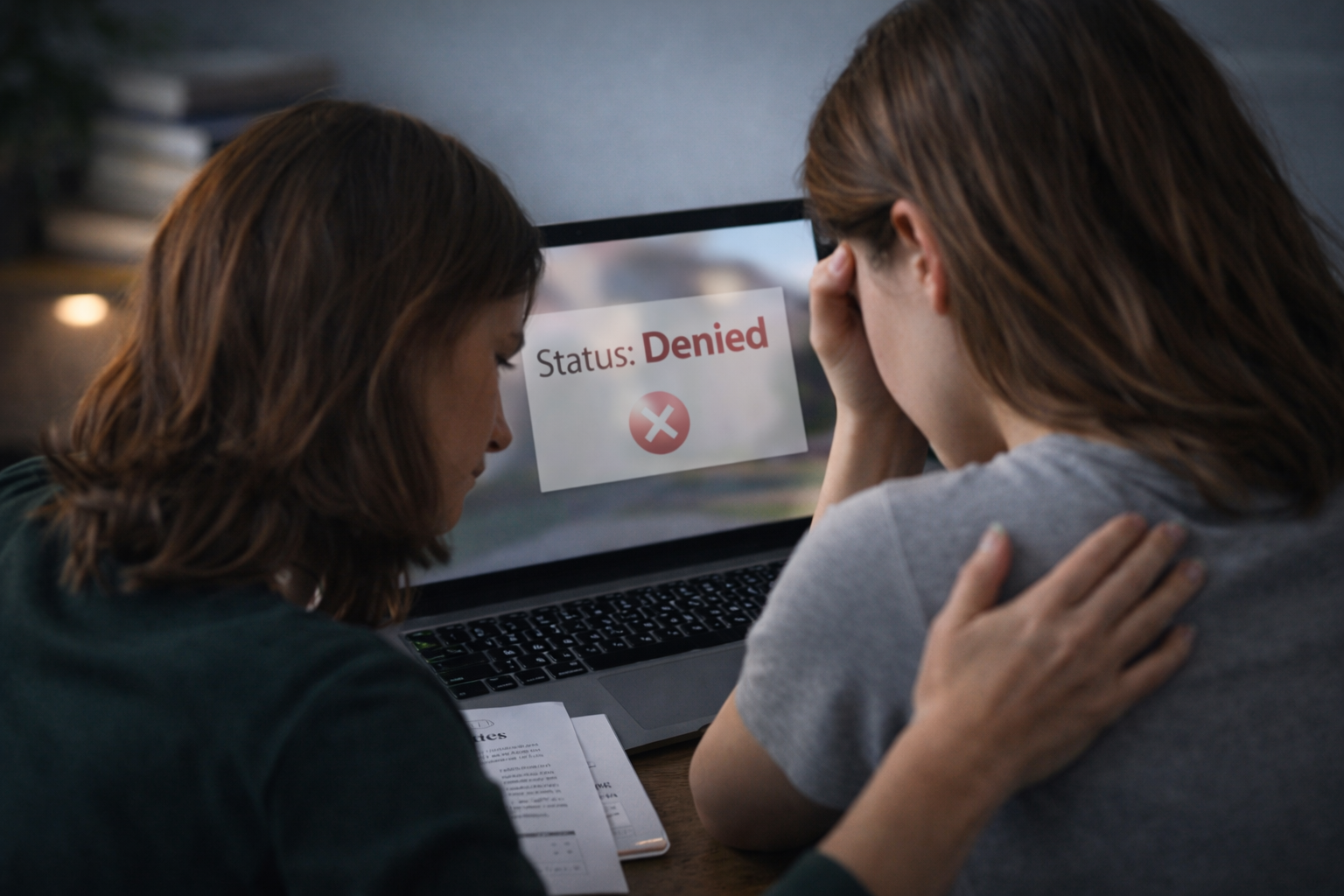 parent appeal after admission denied