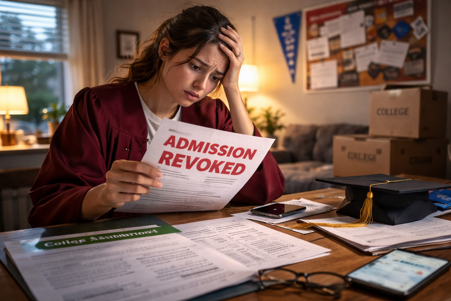 Admission Offer Revoked After Final Grades Submitted