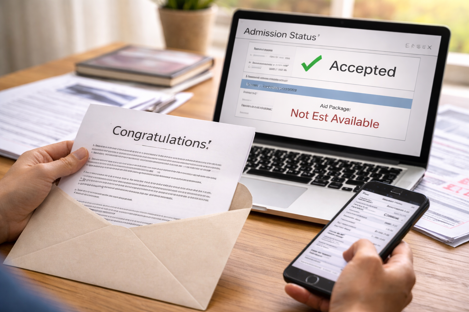 Admission Offer Issued Before Financial Aid Package Is Ready